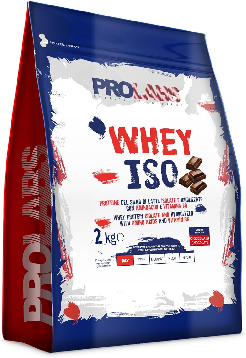 WHEY ISO 2 Kg Cioccolato - Proteine Isolate e Idrolizzate per Massa