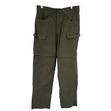 Boy Scouts Men 34 Switchback Pants Army Green Pockets Zip Off Convertible Shorts