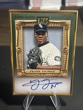 2024 Topps Gilded Hall Of Famers Frank Thomas Gold Framed Auto Emerald 16 /25
