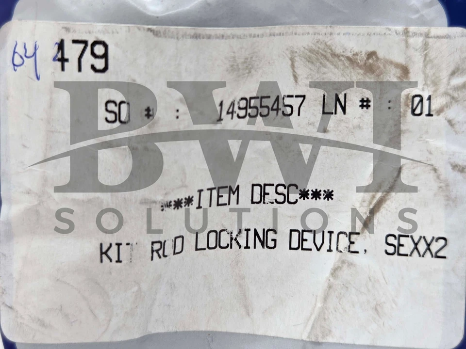 SEALED PHD 64479 Locking Device Kit Rod SEXX2 1-3/8" Bore Rodlok slide - Image 2 of 4