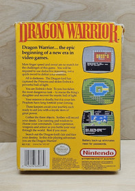 Dragon Warrior (Nintendo NES, 1989) Box With Manual & Map
