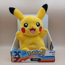2013 TOMY Pok mon Talking Pikachu Plush 10" Game Freak Nintendo Creatures