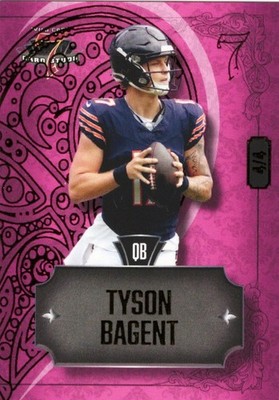 2023 TYSON BAGENT - Wild Card 7 Card Studs Chicago Bears 4/4 !!  