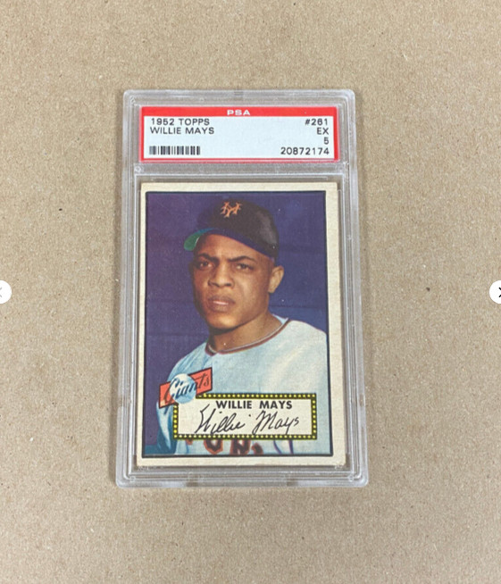 1952 Topps #261 Willie Mays RC Giants Hof'er PSA 5 $17,999.99
