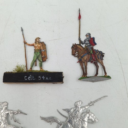 Von Droste Zinnfiguren Flat Tin Soldiers Mixed Lot Painted & Unpainted 1–1.5” - Picture 8 of 16
