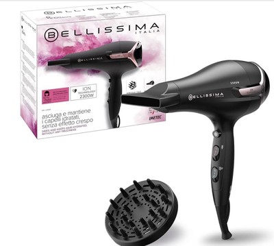 Imetec Bellissima Haartrockner K9 2300W mit Diffusor für glattes Haar