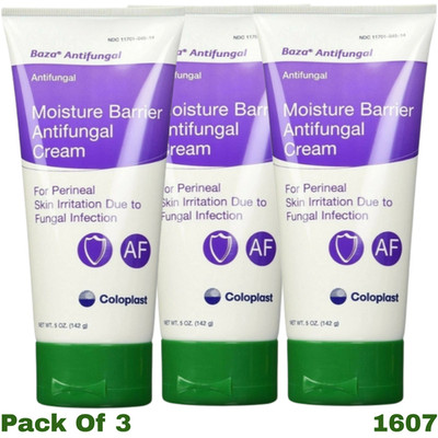 3 Pack Baza Antifungal Moisture Barrier Cream 5oz Skin Protectant 1607