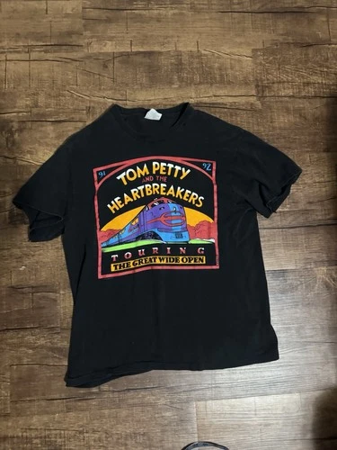 -92 Tom Petty Heartbreakers Tour Shirt Hanes Sin 1990s vintage concert t-shirt, vintage, single stitch, B+ condition