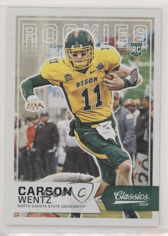 2016 Panini Classics Rookies Carson Wentz #268 4pa