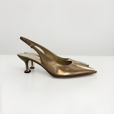 Katy Perry Women's The Laterr Sling Back Pump Softy Nappa Champagne Size 10
