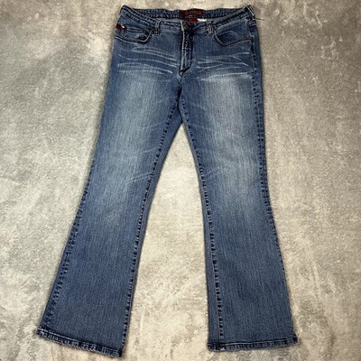 Vintage Y2K Parasuco Jeans Womens 33 Low Rise Bootcut Grunge Clubwear