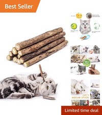 10 PCS Organic Catnip and Silvervine Sticks for Healthy Dental Care