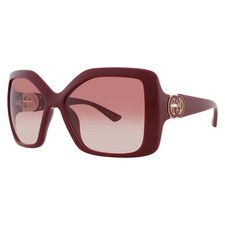 Gucci Burgundy Gradient Square Ladies Sunglasses GG2015S 002 59 GG2015S 002 59