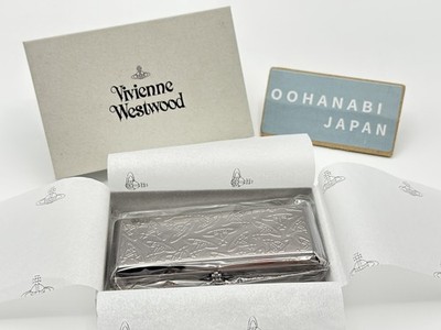 Vivienne Westwood Metal Cigarette Case Metal Slim ORB Black New F
