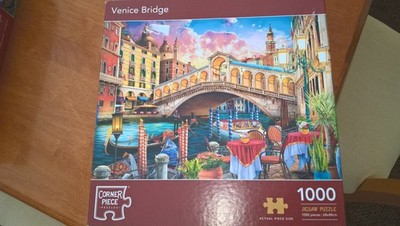 Puzzle 1000 Teile Venedig Brücke komplett & vollständig getestet von meiner Frau