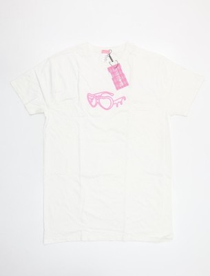 Love Island Damen T-Shirt weiß Baumwolle Größe S Freizeit Sommer Oberteil