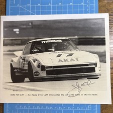 1980 Akai Racing Beat-amsoil Mazda Rx-7 8 X 10 Photo Signed By Jeff Kline