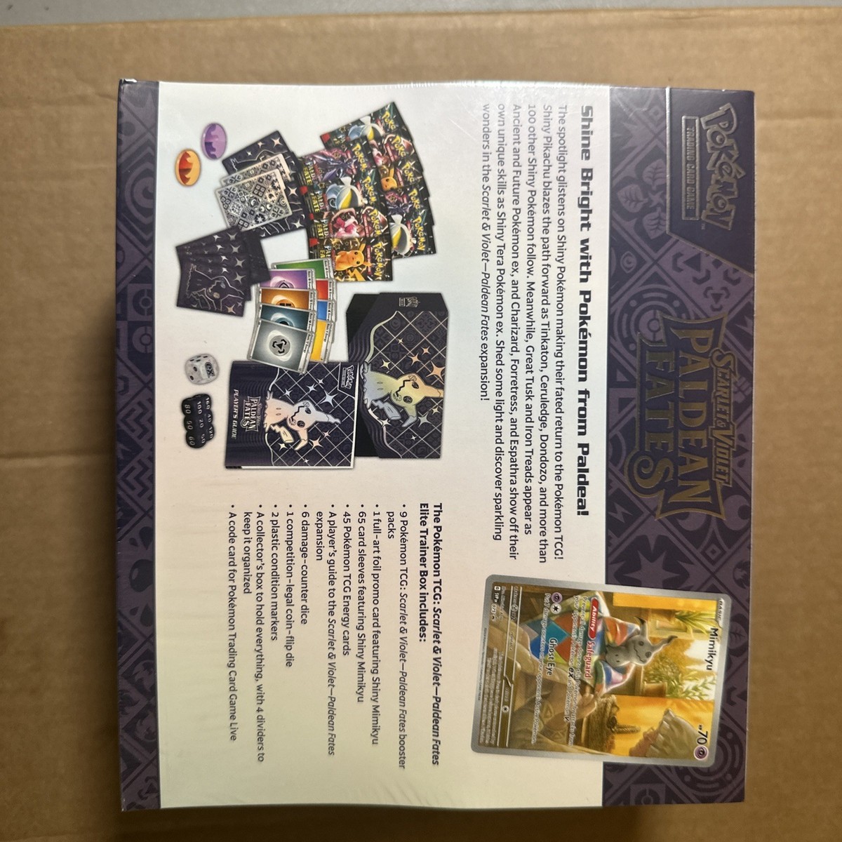 Nintendo Pokémon TCG Scarlet & Violet Paldean Fates Elite Trainer