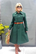 Cappotto di lana verde vintage anni 70, By Yours Sixth Sense, in una taglia 12