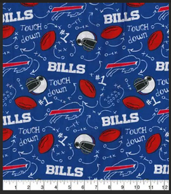 Buffalo Bills Touch Down 45'' Wide Cotton Fabric