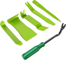6PCS Auto Trim Removal Tool Kit Green | No-Scratch Pry Tool Kit for Car Audio Da