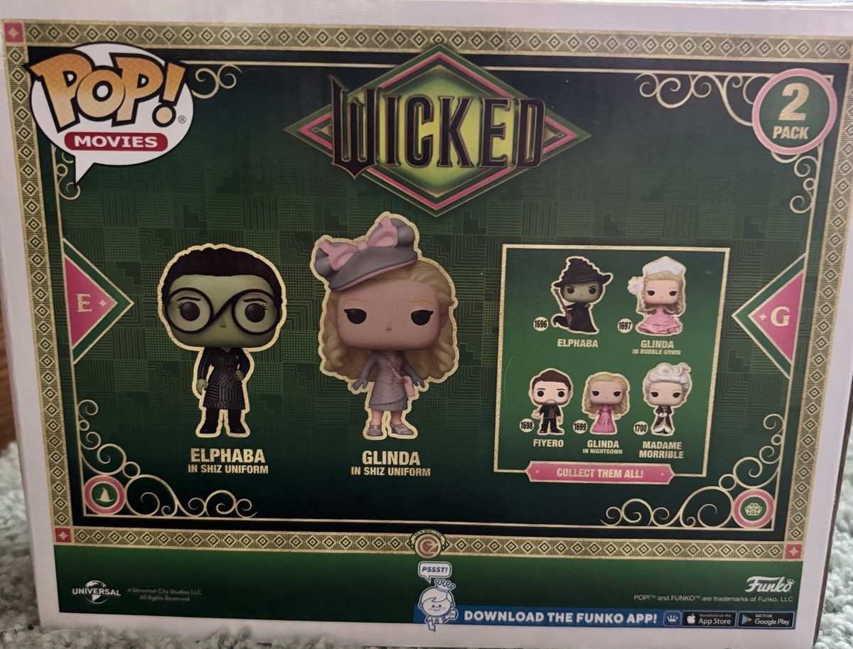 新品★限定★Funko　エルファバ　グリンダ　ファンコポップ　ウィキッド　セット やっとライブ 完全に新しいターゲット限定のウィックド