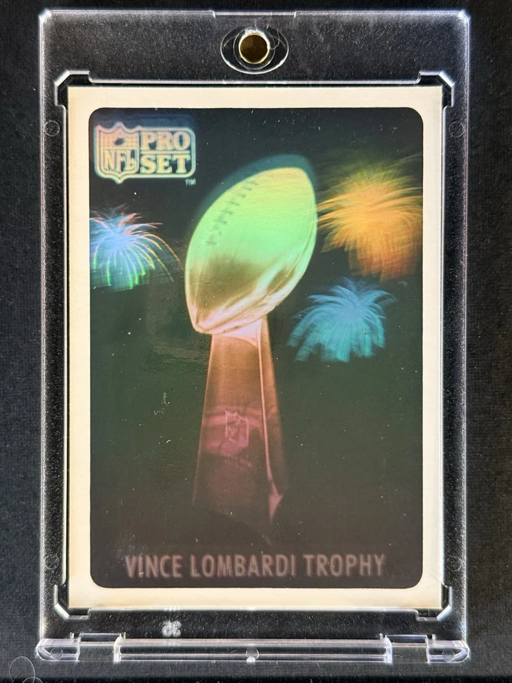 Juego profesional 1990 edición coleccionista ☆ Trofeo Vince Lombardi #NNO ☆ Holograma /10000 Foto 2 de 4