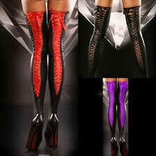Stylish Solid Color Stockings with Lace Features for Fashionable Women