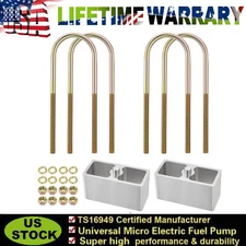 Universal Aluminum Leaf Spring 3'' Inch Lowering Block Kit C23231 2Packs