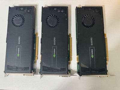 Lot of 3 | NVIDIA Quadro 4000 2GB GDDR5 PCIe Graphics Card