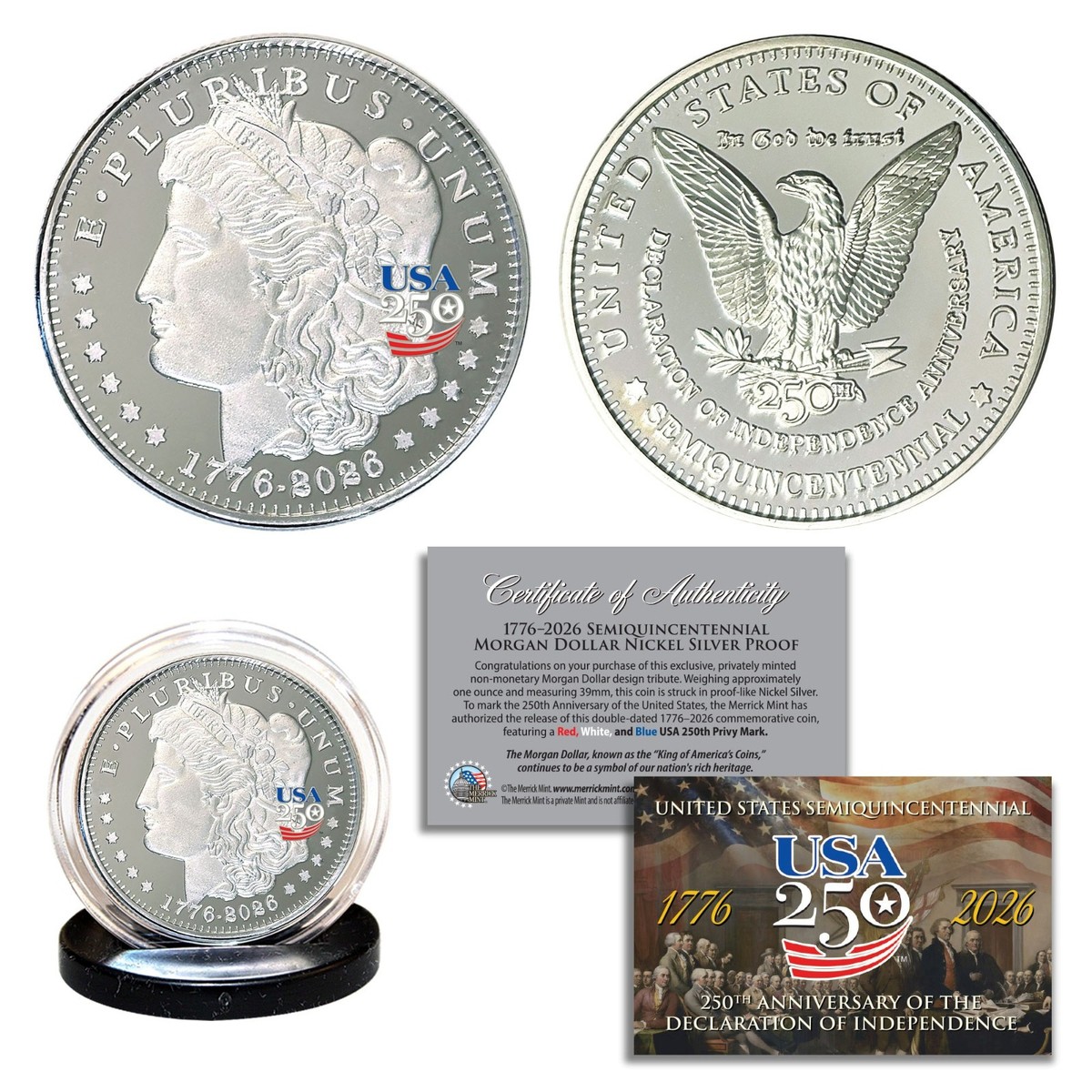 スパイダーマン ハイランドミント シルバー 銀貨　※シリアルナンバー入り America 250th Anniversary Morgan Dollar Nickel Silver Proof Privy