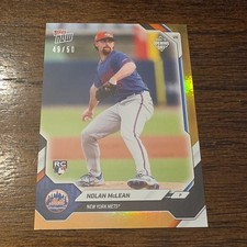 Topps 2026 Now Road to Opening Day Gold Rookie #49/50 Nolan McLean Mets RARE!