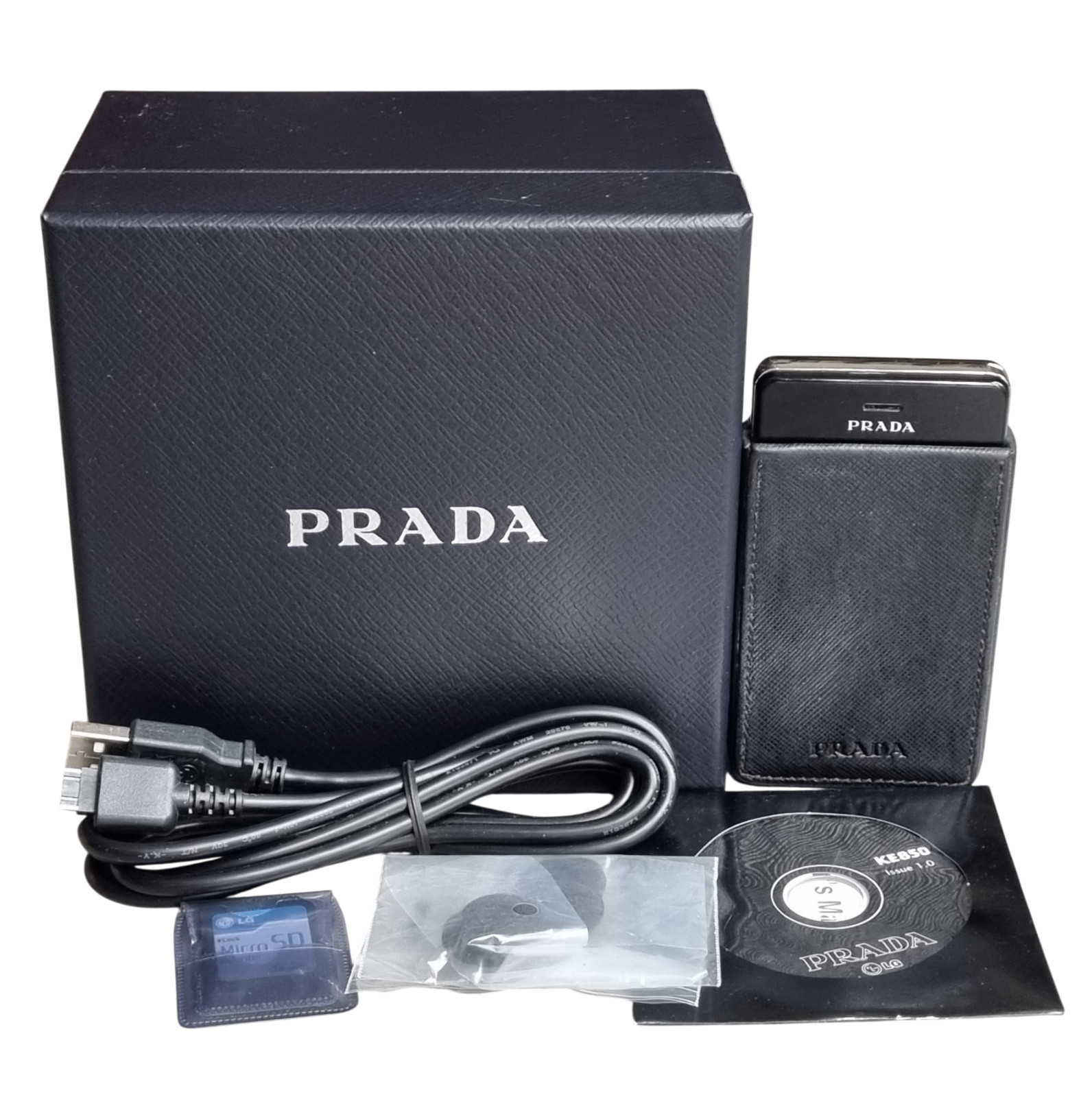 LG KE850 Prada Mobile Phone Black Unlocked World First Touchscreen, Rare, Boxed