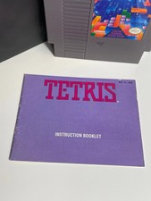 Tetris Nintendo NES Authentic Game w Manual & Dust Cover Excellent Clean Tested