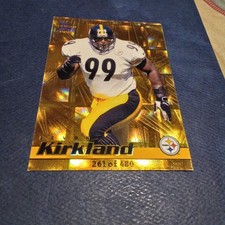 1999 Pacific Prisms Holographic Gold 261/480 Levon Kirkland Pittsburgh Steelers