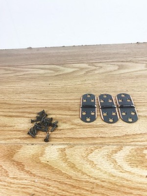 VTG Necchi Sewing Machine FLIP TOP 3 HINGE Set w/ Screws Supernova +Others Part