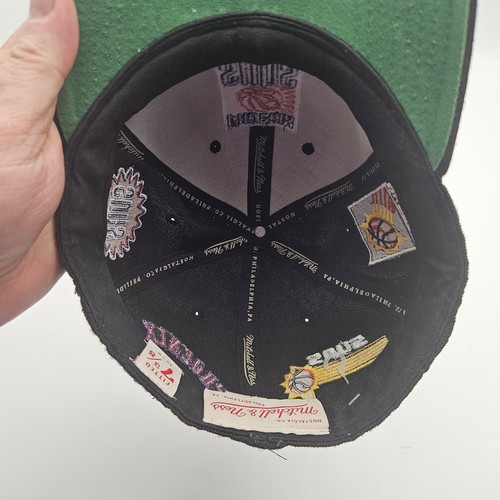 Vintage Phoenix Suns Hat Cap Fitted Mens 7 3/8 Black NBA Basketball 90s - Picture 7 of 9