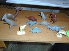 11 VINTAGE  1960s MARX TOYS ~ PREHISTORIC TIMES DINOSAURS