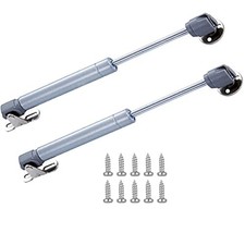 100N/22.5 lb Gas Support Cabinet Door Hinge Safety Lift, Gas Shock, Soft Clos...