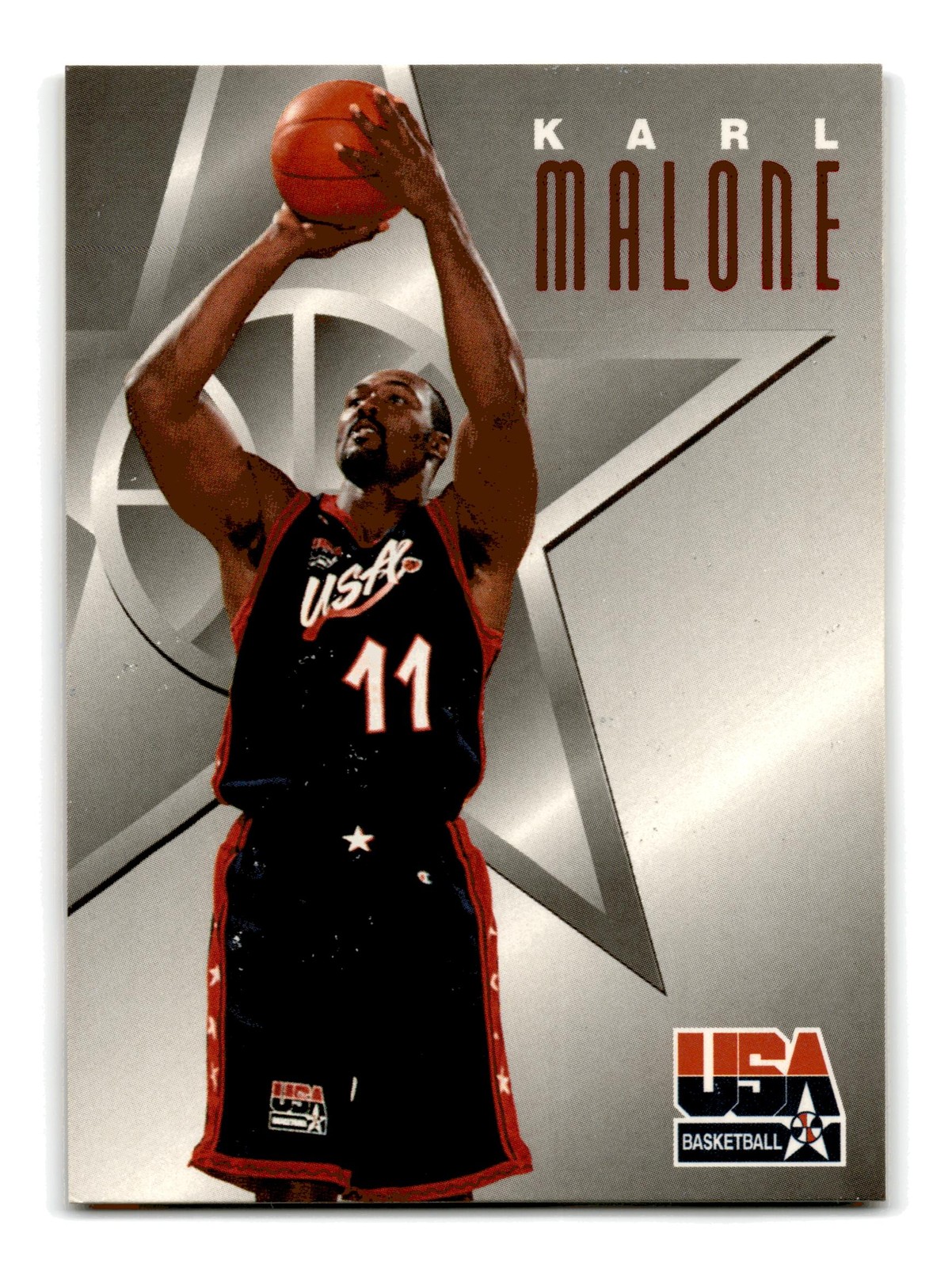 Karl Malone 1996 SkyBox Texaco USA #4 USA NM-MINT