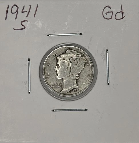 1941-S Good Mercury Dime