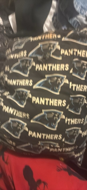 Carolina Panthers NFL Football Black Logo Tote Bag Blue White