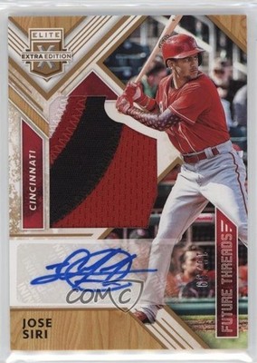 2018 Elite Extra Edition Future Threads Silhouette Gold /99 Jose Siri Auto 06hn