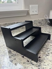 3 Tier Wooden Cologne Organizer Display Stand for Perfume Figures Desserts