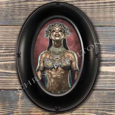 Akasha Queen Of The Damned Horror Movie Framed Art Print Artist Chris Oz Fulton