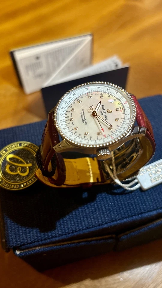 Breitling Navitimer Automatic 35mm Steel Ladies Strap Watch A17395211A1P2 - Image 4 of 4