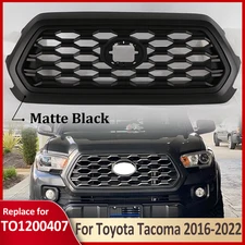 Front Upper Grille Assembly Matte Black Fits Toyota Tacoma 2016-2022 TO1200407