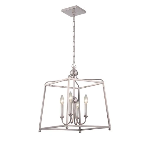 Crystorama Lighting Group 2245 Sylvan 4 Light 16"W Pendant - Nickel - Picture 9 of 12