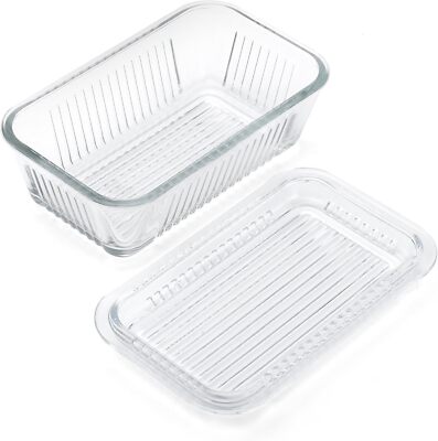 Multi Function Butter Dish, One Size, Clear