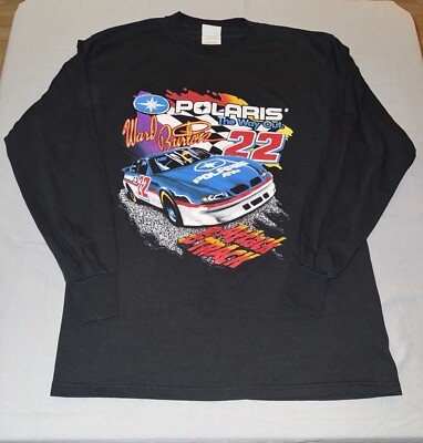Vintage Polaris Ward Burton Racing Long Sleeve Shirt Size Large